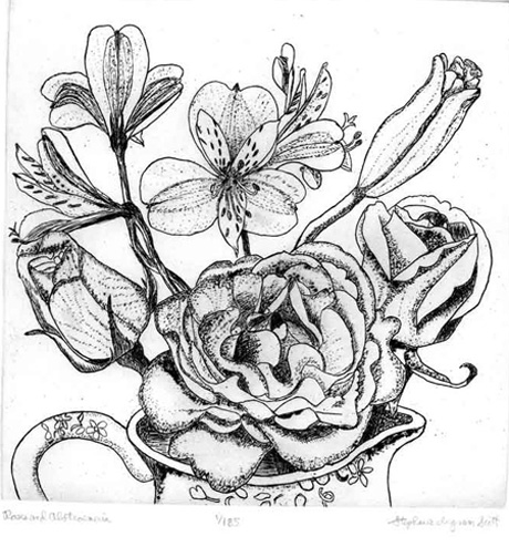 Roses and Alstroemeria