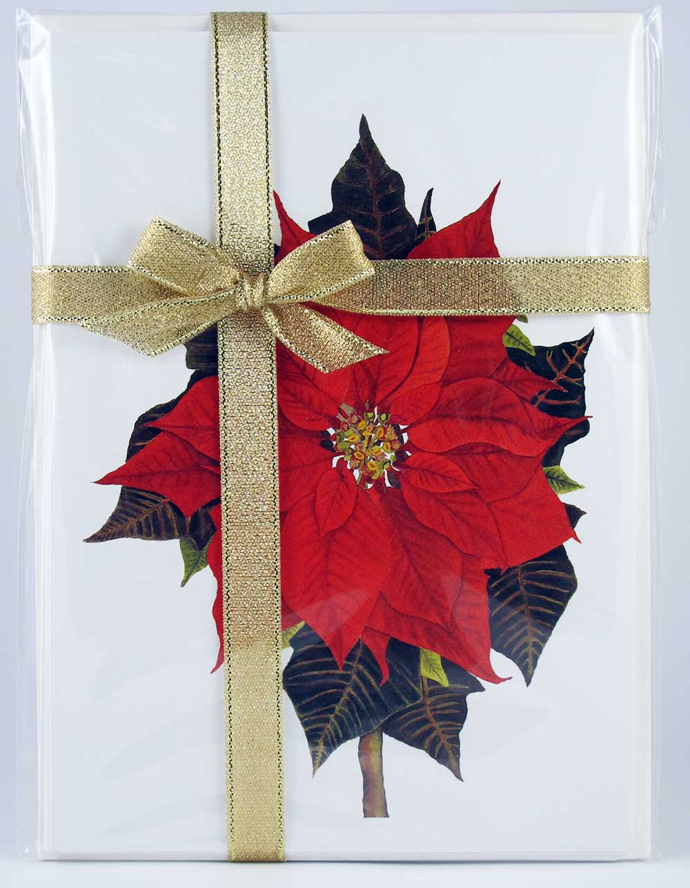 Poinsettia-Ribbon-Note-Pack